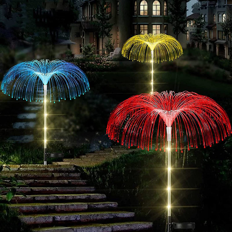 Exgreem Solar Jellyfish Garden Lights 16 Pack Solar Firework Decorative Lights Ip65 Color Changing Led Waterproof Solar Stake Lights For Garden Patio Yard Lawn Walkway Decoration Wayfair